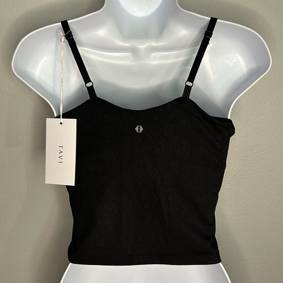 NWT TAVI NOIR 2 in 1 Cami Bra Ebony Python Sz Small - Picture 6 of 8